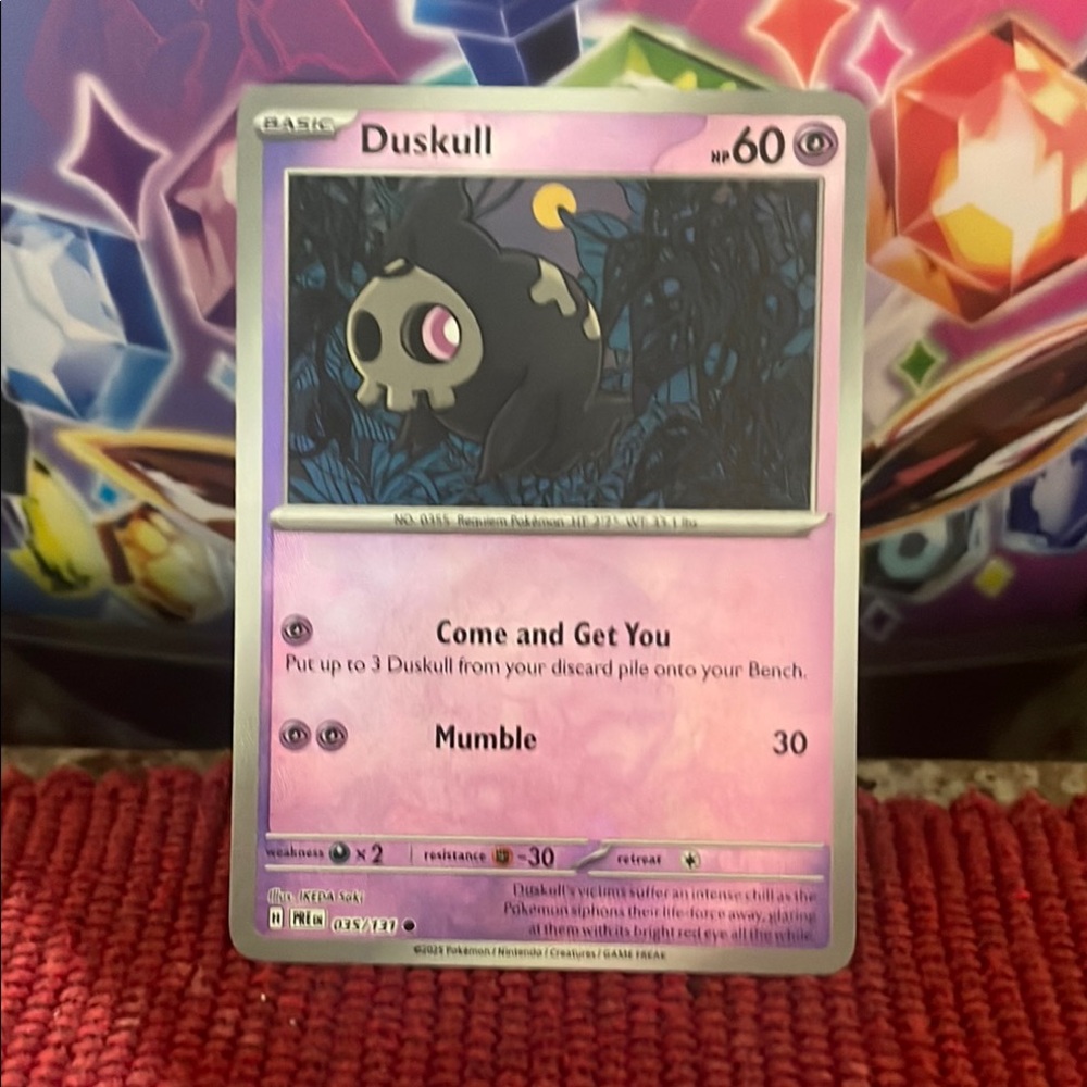 Duskull Pokémon Card - Master Poke Ball Card
